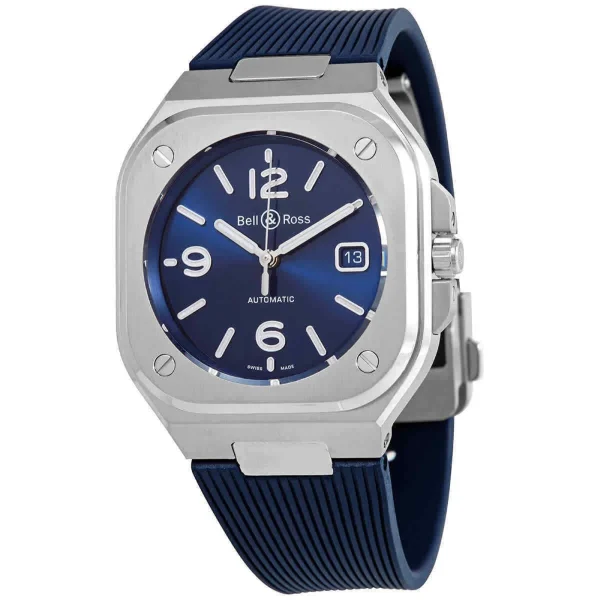 BELL & ROSS Automatic Blue Dial Watch BR05A-BLU-ST/SRB