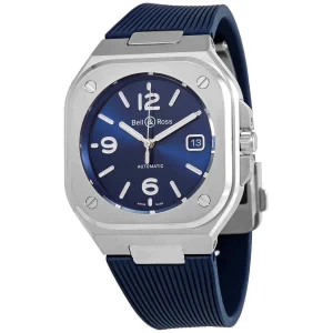 BELL & ROSS Automatic Blue Dial Watch BR05A-BLU-ST/SRB