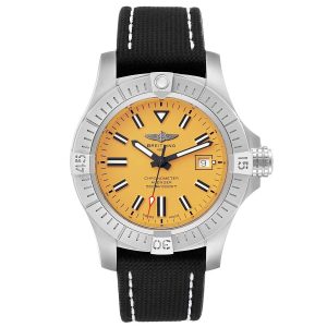 BREITLING Avenger Seawolf Automatic Chronometer Yellow Dial Watch A17319101I1X1