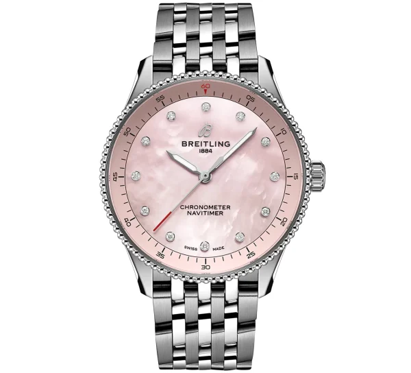 BREITLING Navitimer Quartz Chronometer Diamond Watch A77320D91K1A1