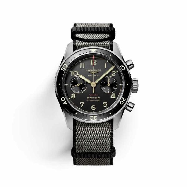 Longines Spirit Flyback Titanium 42mm Watch L3.821.1.53.2