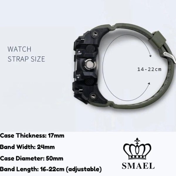 Smael 1545 Camouflage Red Multifunctional Watch | Check Price & Availability | Quick Quote | Buy Online