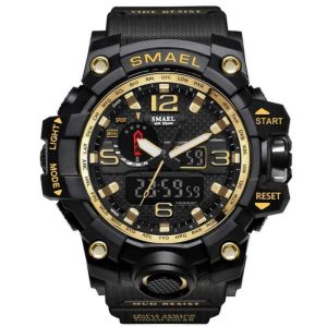 Smael 1545 Gold Multifunctional Watch