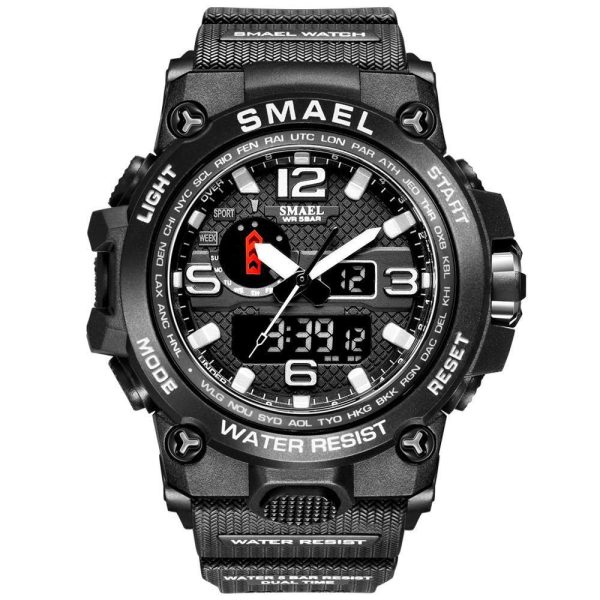 Smael 1545D Silver Multifunctional Watch