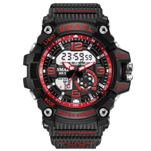Smael 1808 Red Multifunction Watch