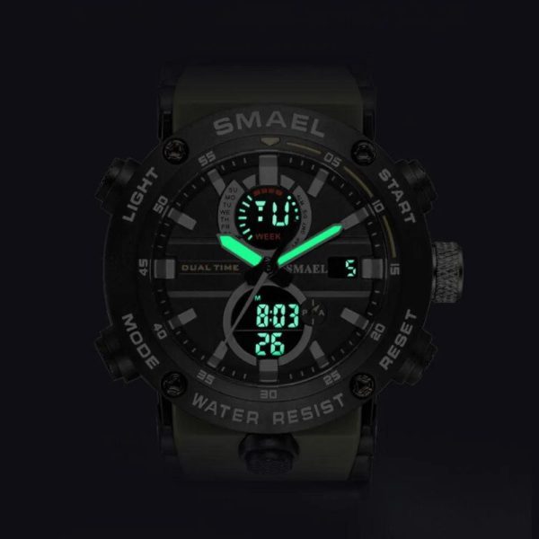 Smael 1903 Army Green Multifunction Watch | Check Price & Availability | Quick Quote | Buy Online