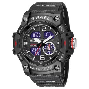 Smael 8007 Black Chronograph Watch