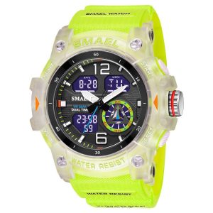 Smael 8007 Green Chronograph Watch