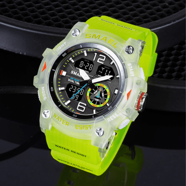 Smael 8007 Green Chronograph Watch | Check Price & Availability | Quick Quote | Buy Online
