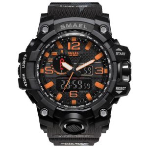 Smael 1545 Camouflage Orange Multifunctional Watch